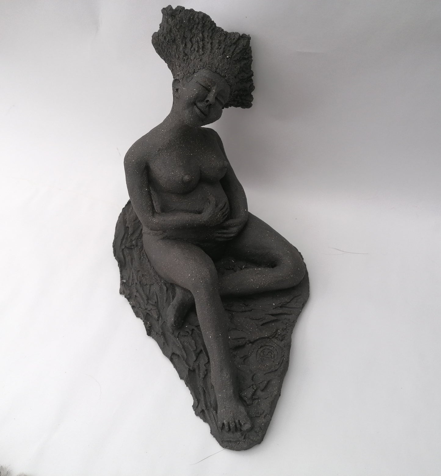 Femme enceinte Afro-Americaine nue by Sandrine De Zorzi