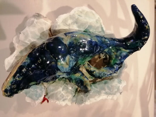 Baleine émaillée des fonds marins n°5 by Sandrine De Zorzi