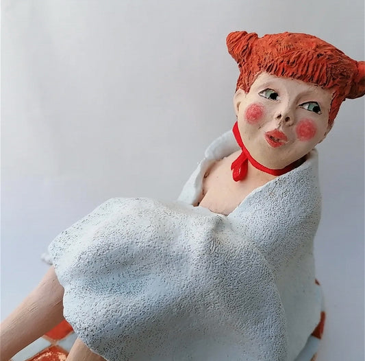 La Petite Baigneuse Sortie de son Bain By Sandrine De Zorzi